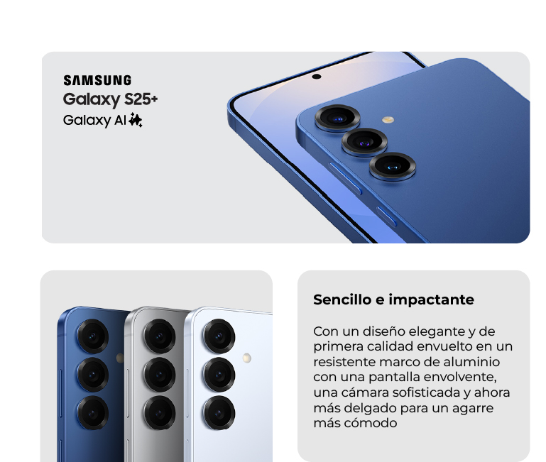 Samsung Galaxy S25 plus, sencillo e impactante