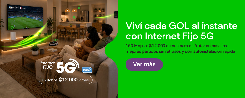 Viví cada GOL al instante con Internet Fijo 5G
