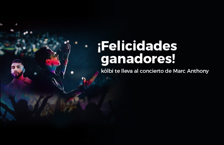 anadores promoción "kölbi te lleva al concierto de Marc Anthony"