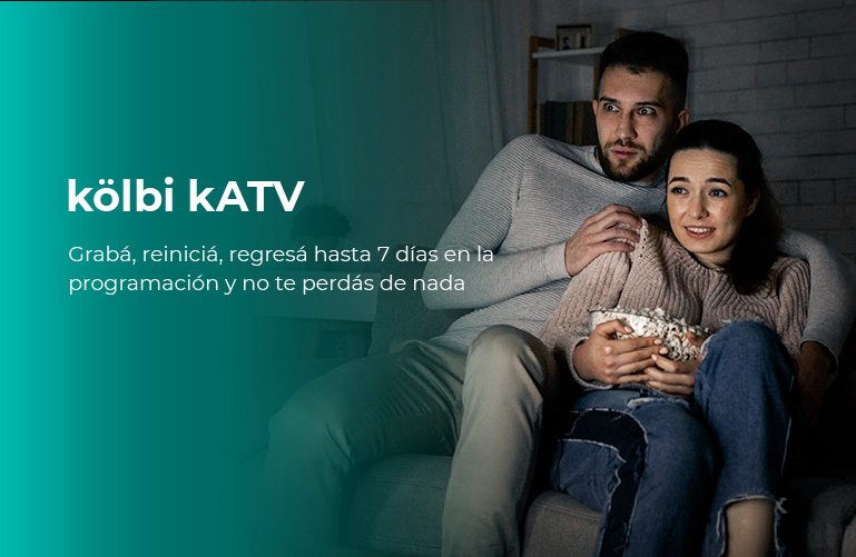kölbi kATV Grabá, reiniciá, regresá hasta 7 días en la programación y no te perdás de nada 