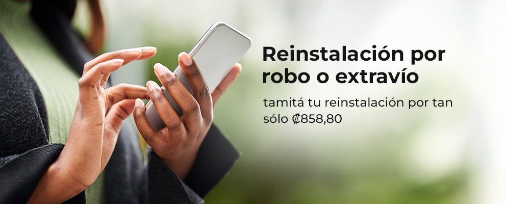 Reinstalación robo o extravío