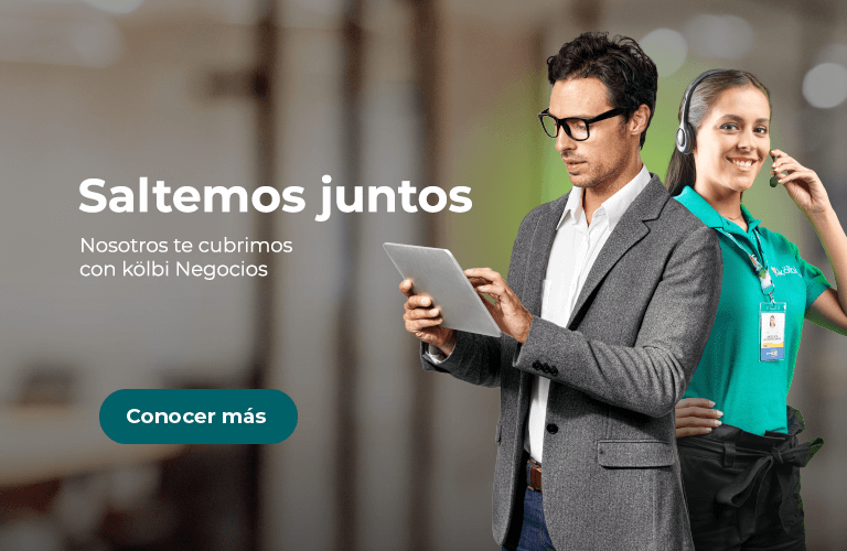 Saltemos juntos, nosotros te cubrimos con kölbi Negocios