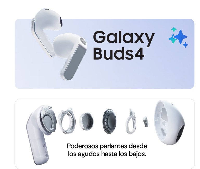 Poderosos parlantes desde los agudos hasta los bajos