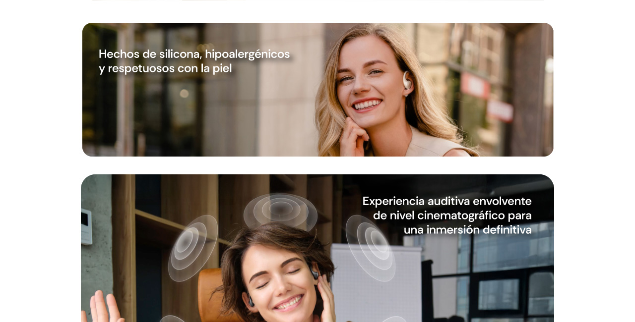 HONOR Earbuds Open hechos de silicona e hipoalegénicos