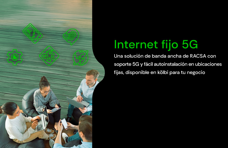 Internet 5G. Una solución de banda ancha de RACSA, disponible en kölbi