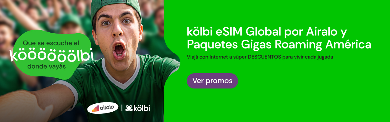 kölbi eSIM Global por Airalo y Paquetes Gigas Roaming América