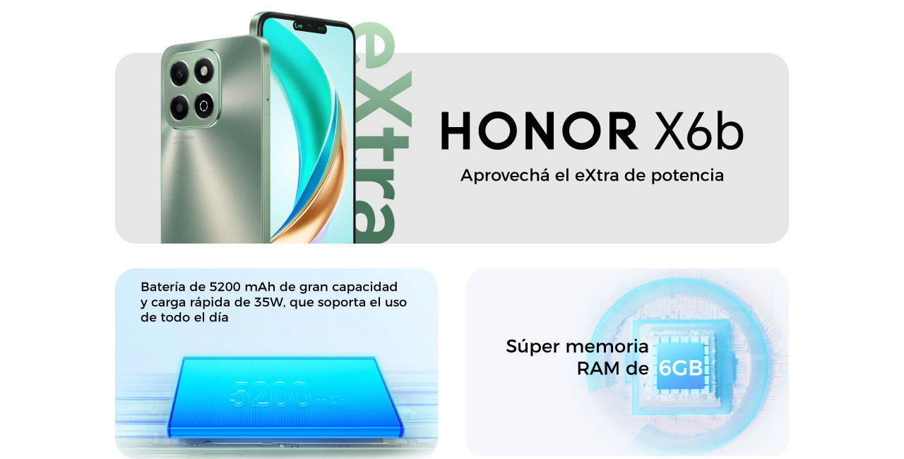 HONOR X7b, poder extraordinario en un teléfono de alta calidad