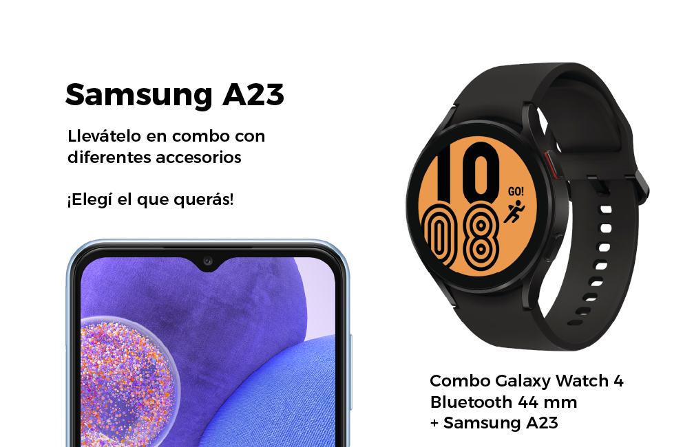 Galaxy Watch 4 Bluetooth 44 mm + Samsung A23