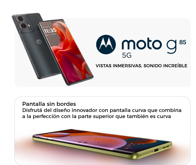 Motorola moto g84 5G, vistas inmersivas, sonido increíble