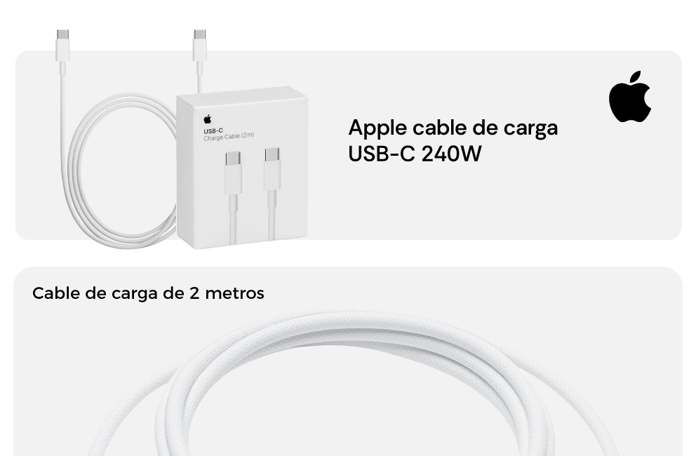 Cable de carga de 2 metros