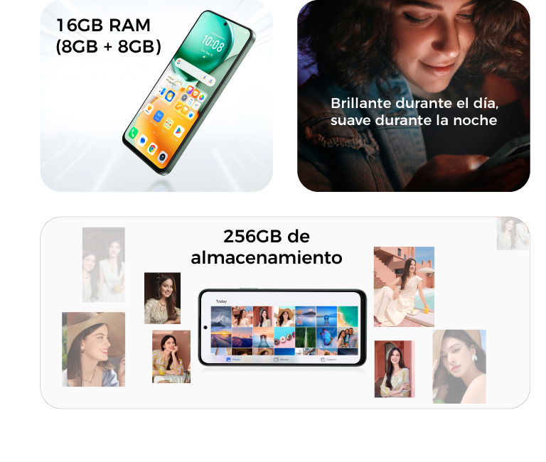 HONOR X7c 16GB RAM (8GB + 8GB) + 256GB de almacenamiento