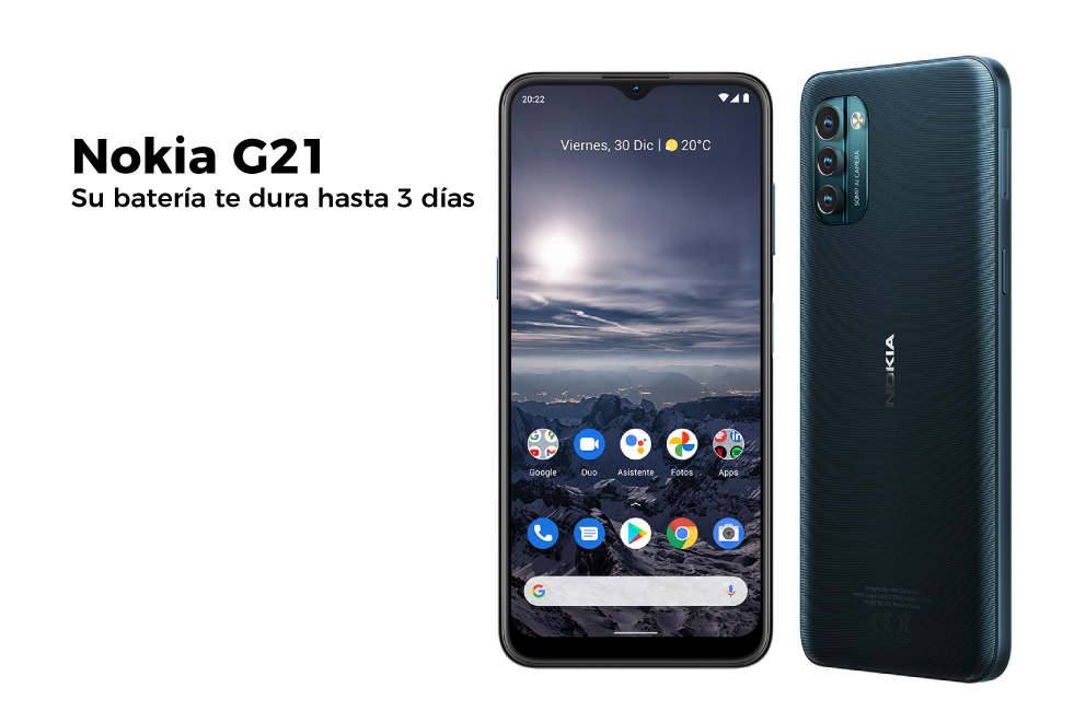 Nokia G21, su batería te dura hasta 3 días