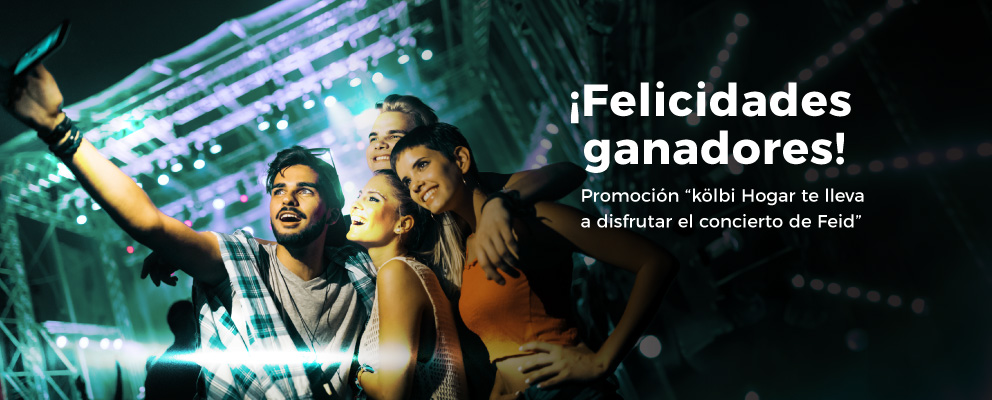 Ganadores “kölbi Hogar te lleva a disfrutar el concierto de Feid”