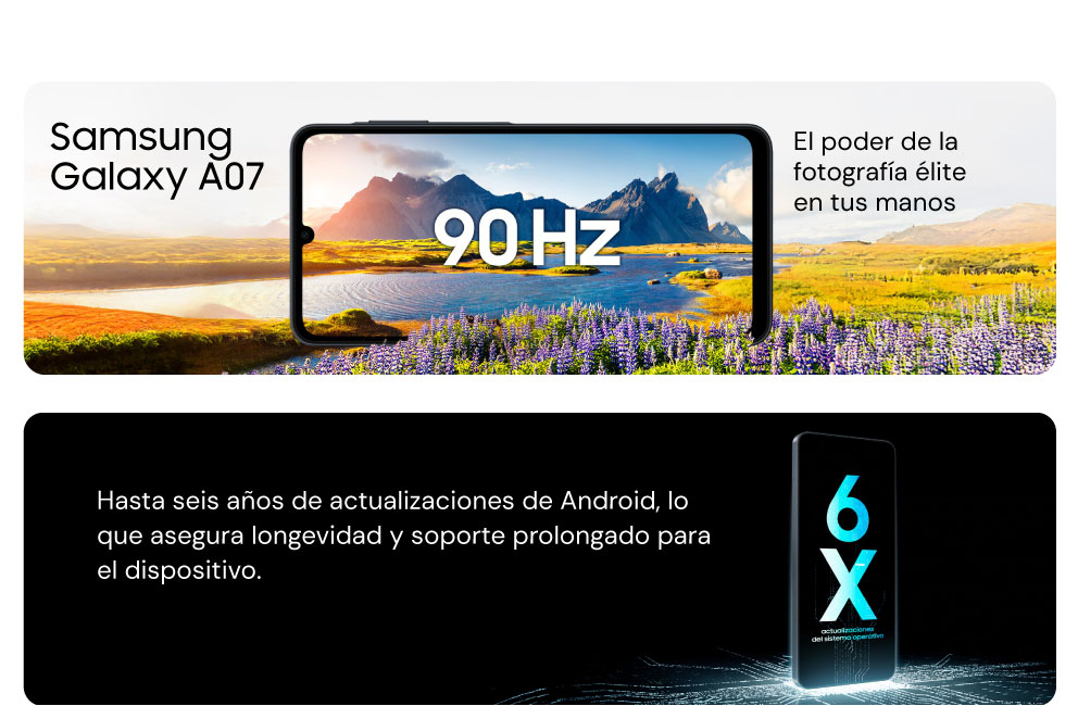 Samsung Galaxy A07: el poder de la fotografía élite en tus manos