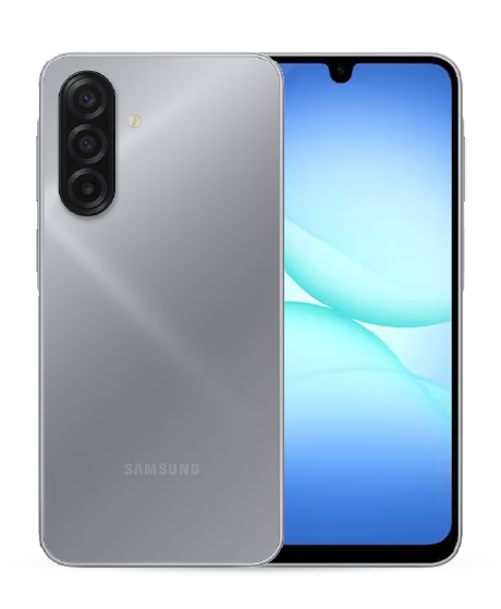 Samsung Galaxy A17 vista frontal y trasera