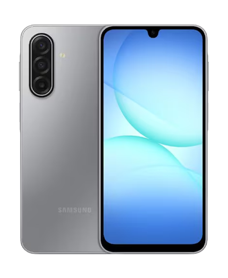 Samsung Galaxy A17 vista frontal y trasera