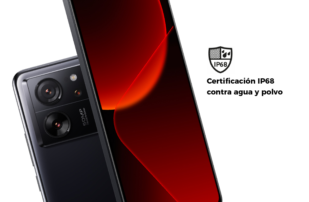 Certificación IP68 contra agua y polvo