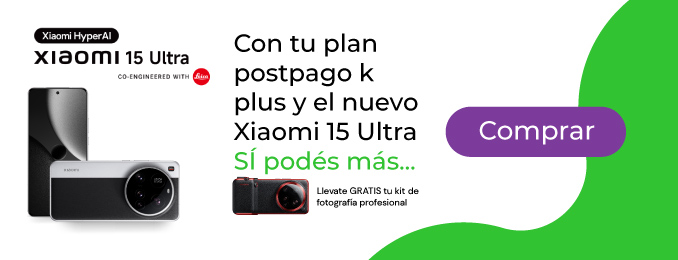 Activá tu nuevo plan postpago k2 plus o superior y disfrutá precios especiales y regalías