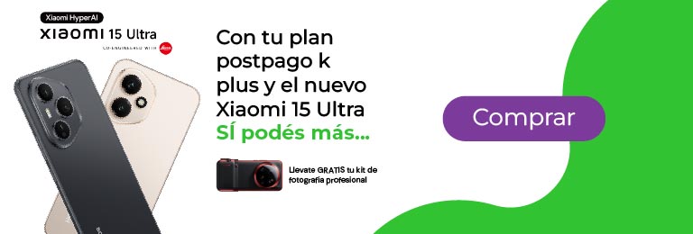 Activá tu nuevo plan postpago k2 plus o superior y disfrutá precios especiales y regalías