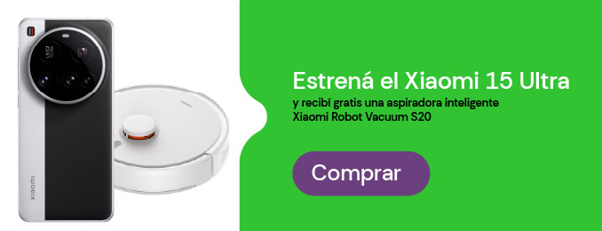 Estrená el Xiaomi 15 Ultra y recibí gratis aspiradora inteligente Xiaomi Robot Vacuum S20