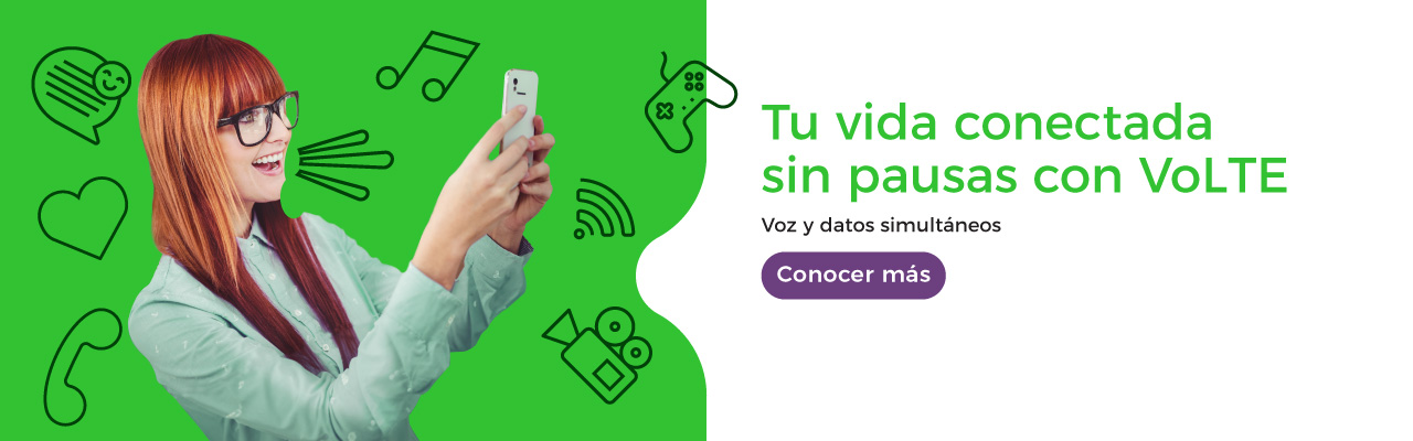 Tu vida conectada sin pausas con VoLTE: voz y datos simultáneos 