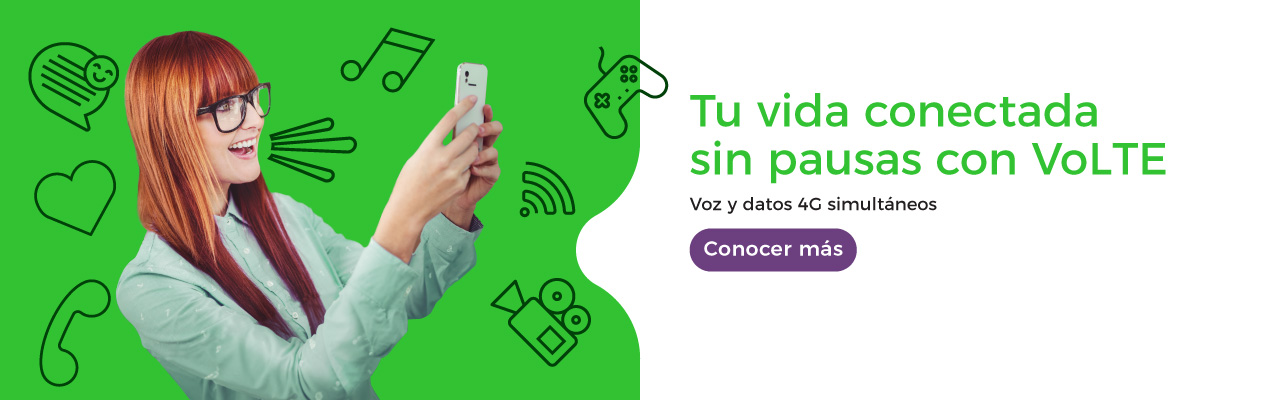 Tu vida conectada sin pausas con VoLTE: voz y datos simultáneos 