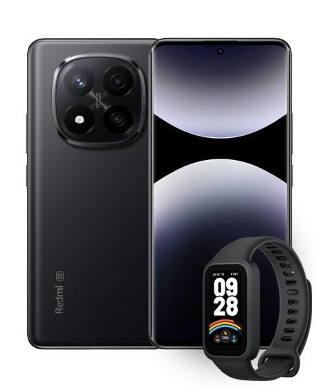 Xiaomi Redmi Note 14 Pro+ 5G vista frontal y trasera