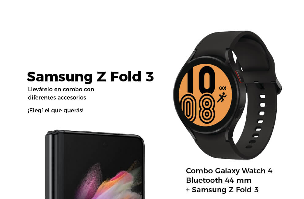 Combo reloj Galaxy 4 de 44 mm + Samsung Z Fold 3