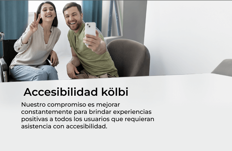 Accesibilidad kölbi, nuestro compromiso es mejorar para brindarte experiencias positivas