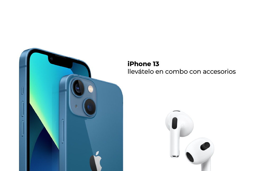 iPhone 13 llevátelo en combo con accesorios