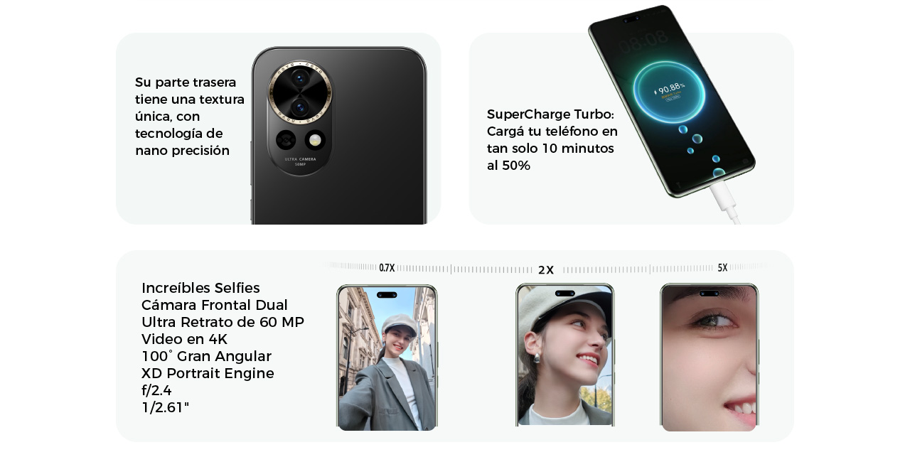 Increíbles Selfies:Cámara de retratos Ultra Gran Angular de 60 MP