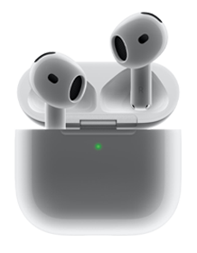 Apple AirPods 4 vista dentro de la caja