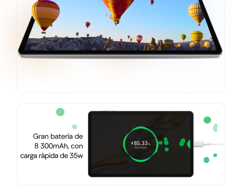 Cuenta con altavoces duales y conectividad 4G LTE, grabación de pantalla y más