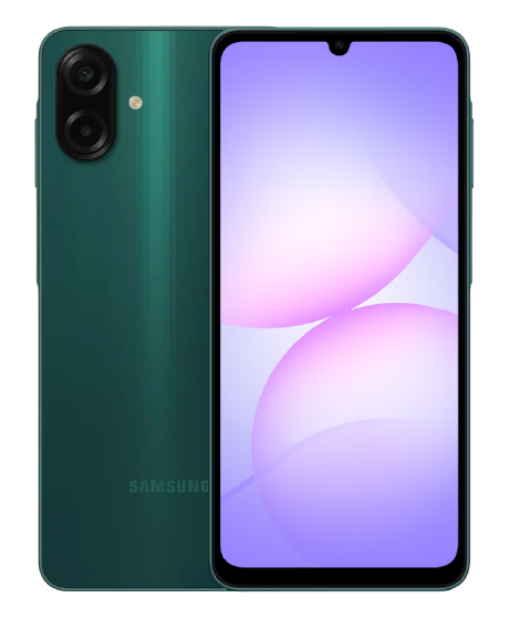 Galaxy A07 vista frontal y trasera