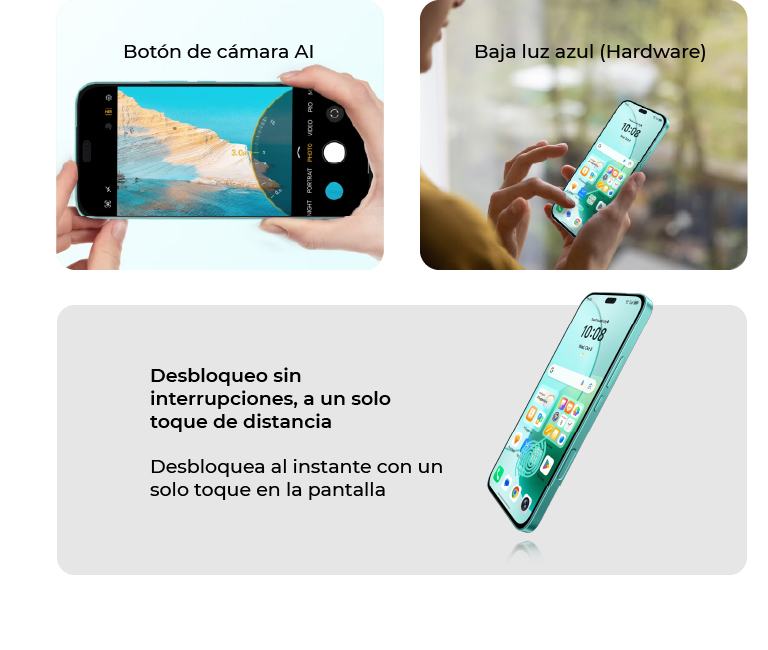 Desbloqueo sin interrupciones, a un solo toque de distancia