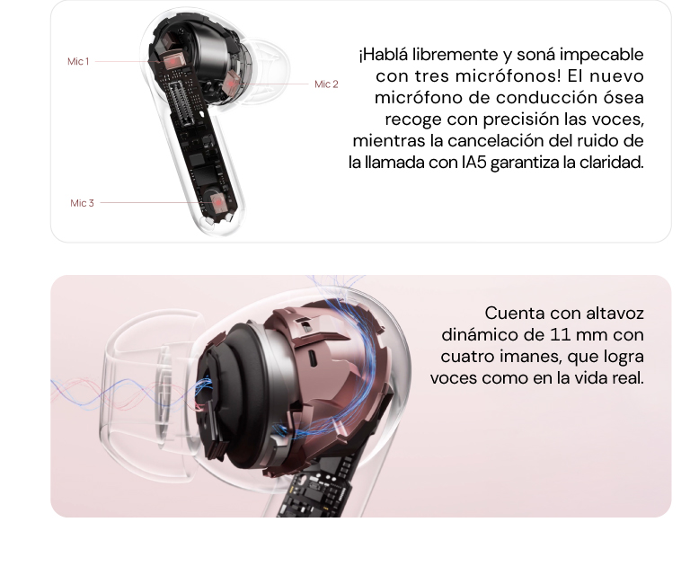 &iexcl;Hablá libremente y soná impecable con tres microfonos!