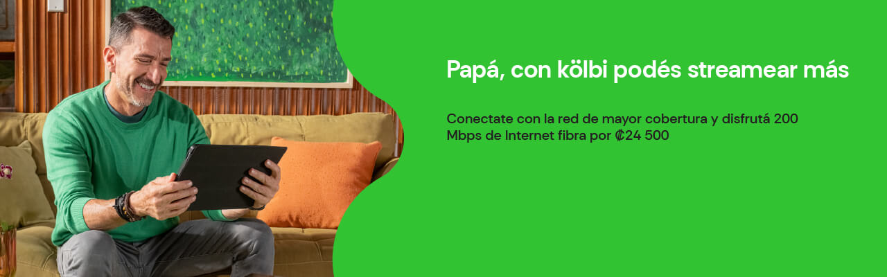 Papá con kölbi podés más