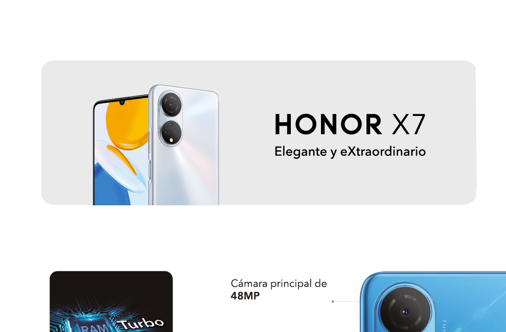 HONOR X7: un diseño excepcional