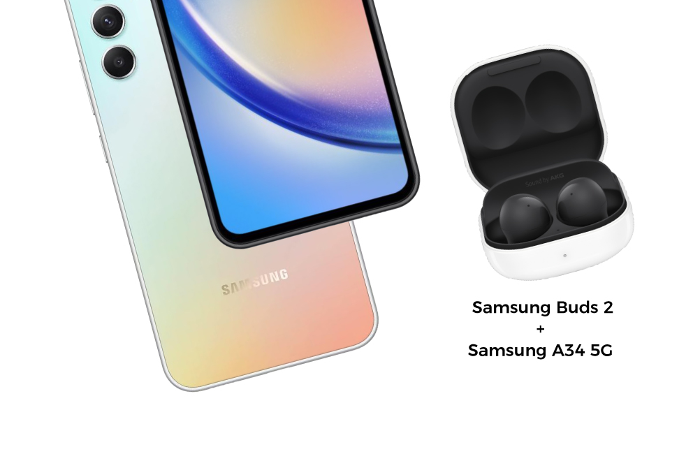 Combo Samsung Buds 2 + Samsung A34 5G