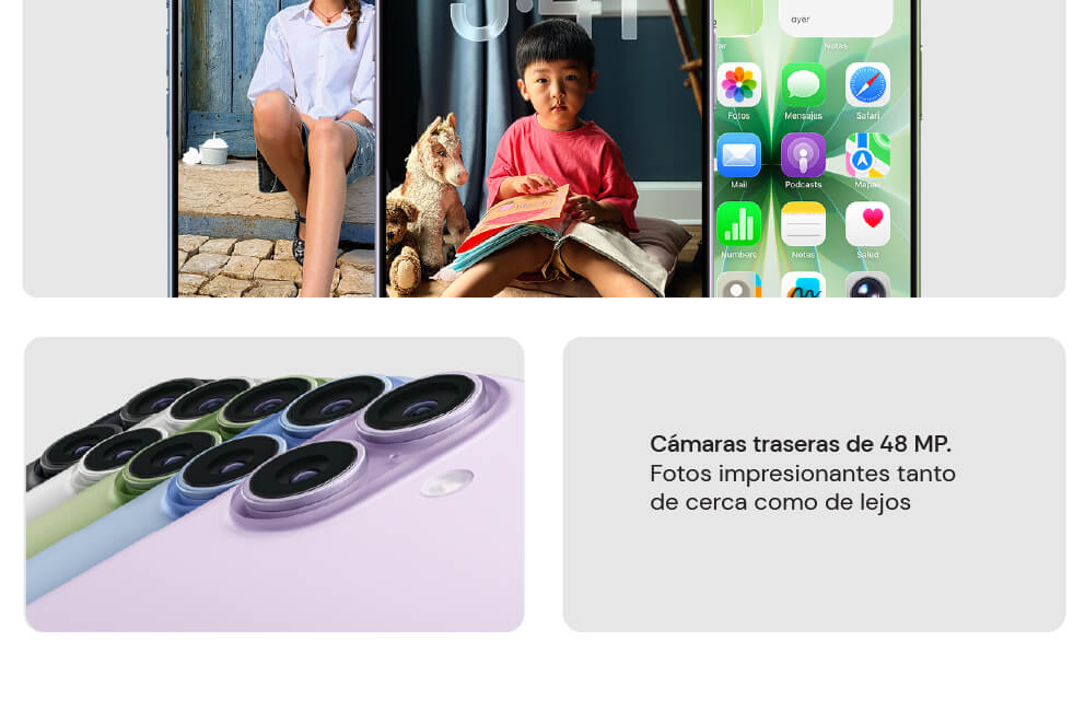 iPhone 17 con cámaras traseras de 48 MP