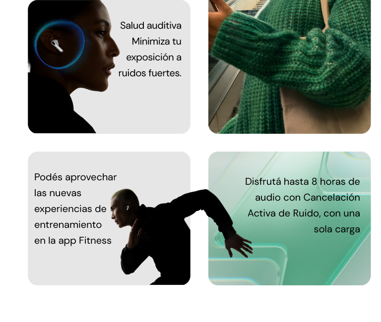 Disfrutá hasta 8 horas de audio con una sola carga