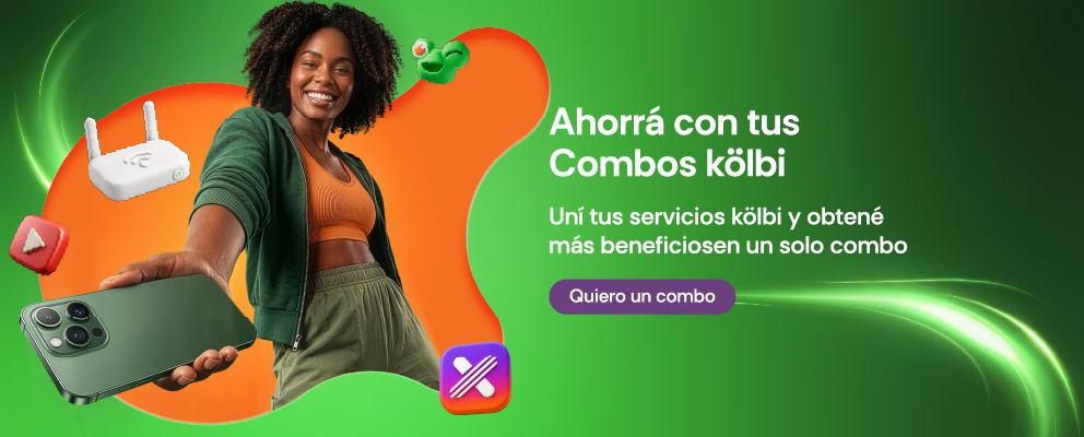 Solicitá tu combo kölbi, dejanos tus datos y pronto disfrutarás de más beneficios y descuentos