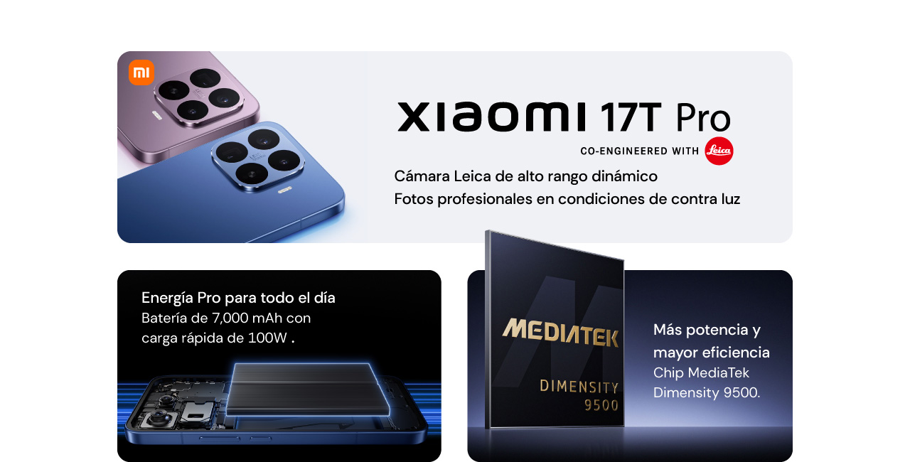 Xiaomi 17T Pro, cámara Leica de alto rango dinámico