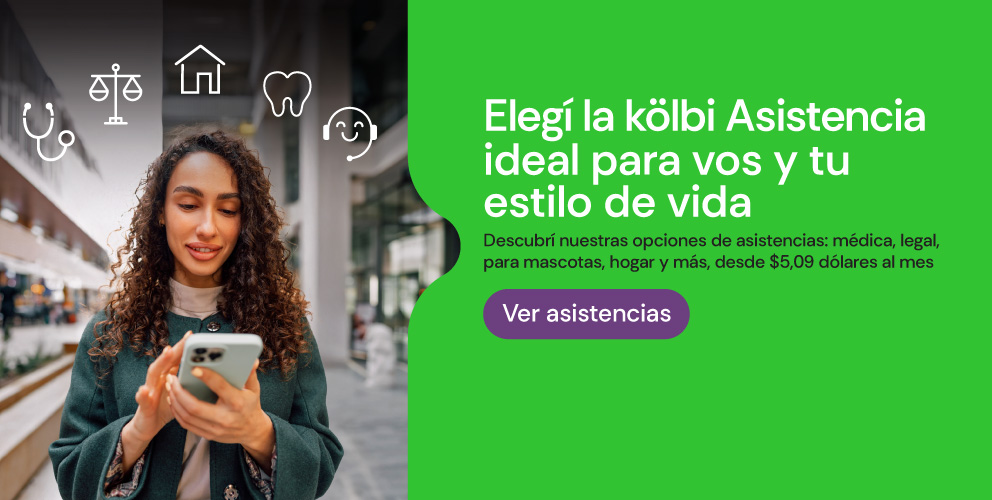 Elegí la kölbi Asistencia ideal para vos y tu estilo de vida