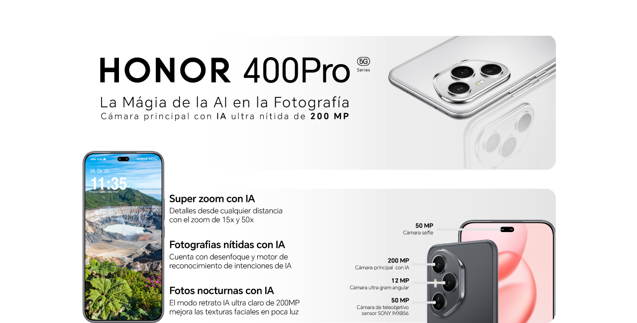 HONOR 400 Pro 5G, Fotografía con IA
