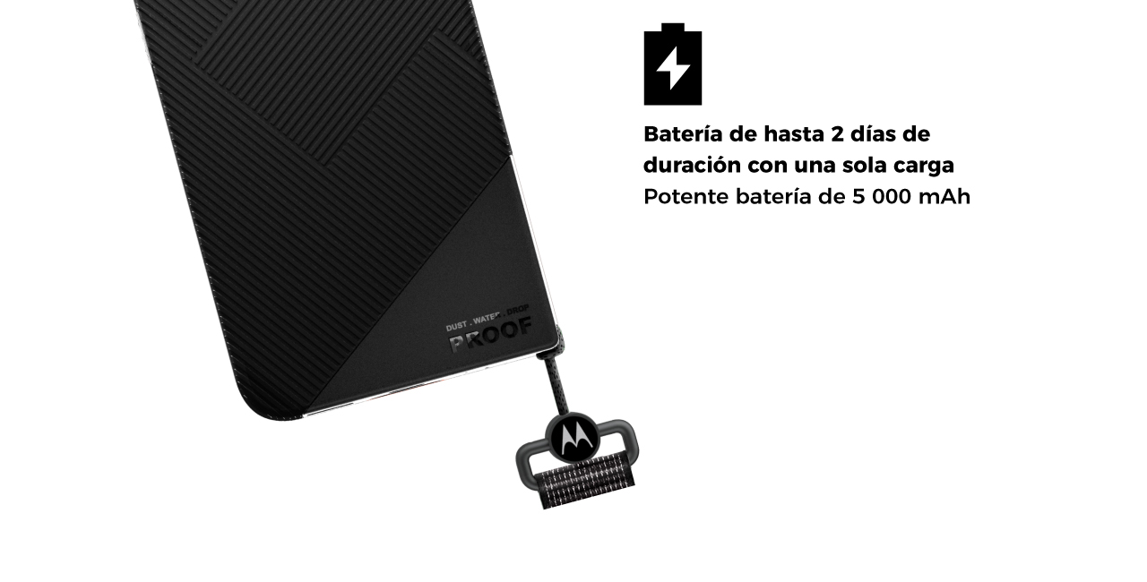 Batería de hasta 2 días de duración con una sola carga