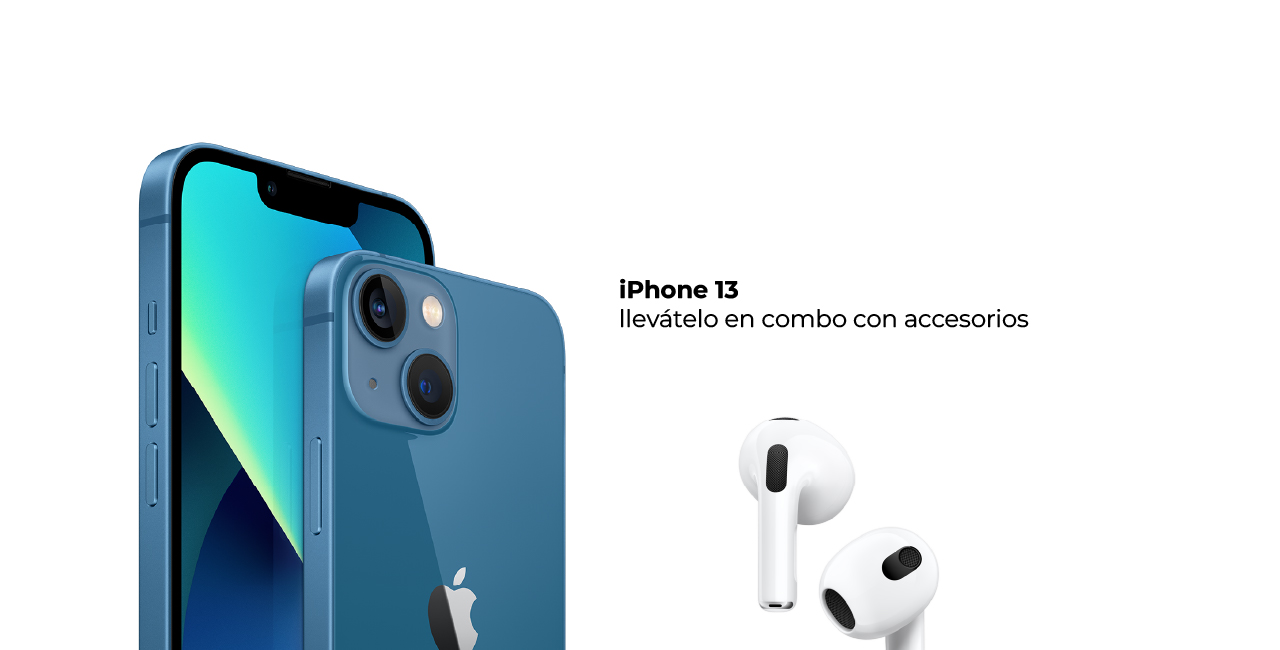 iPhone 13 llevátelo en combo con accesorios