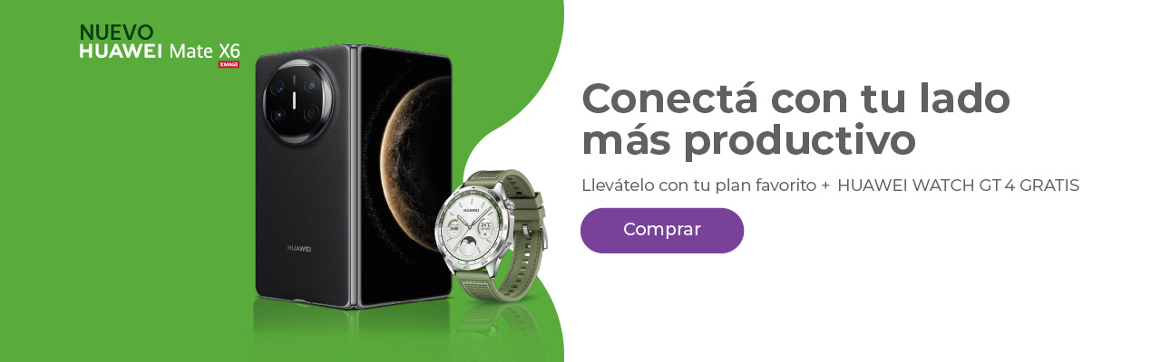 Nuevo Huawei Mate X6: llevátelo con tu plan favorito + Huawei Watch GT 4 gratis 