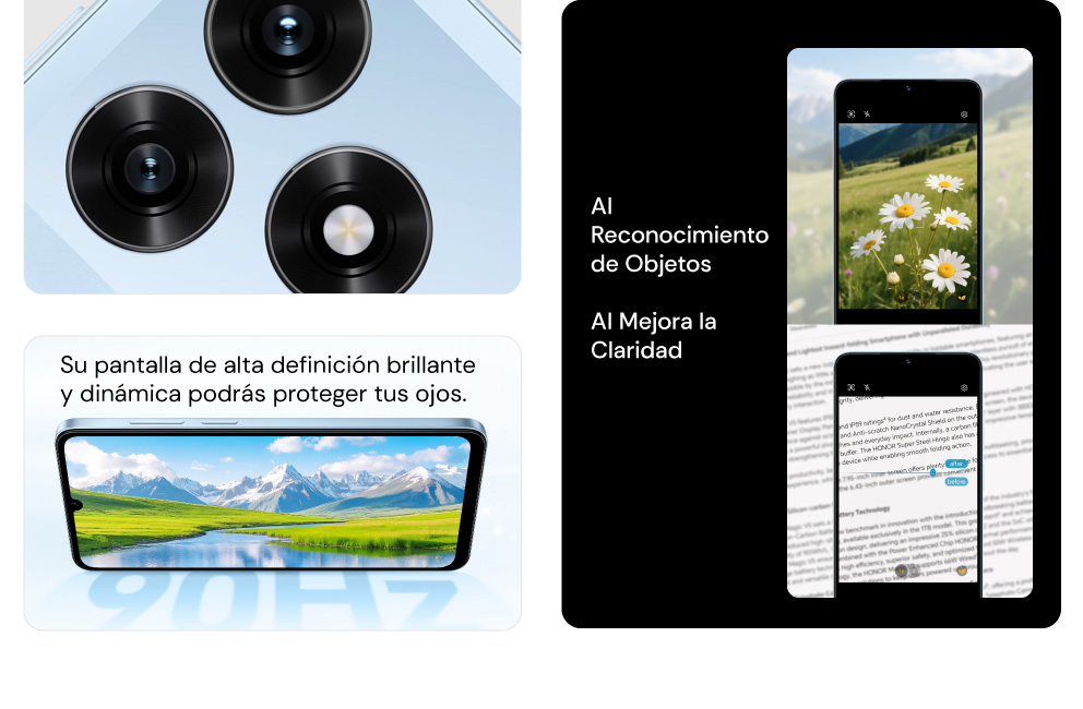 Su pantalla de alta definición brillante y dinámica podrás proteger tus ojos