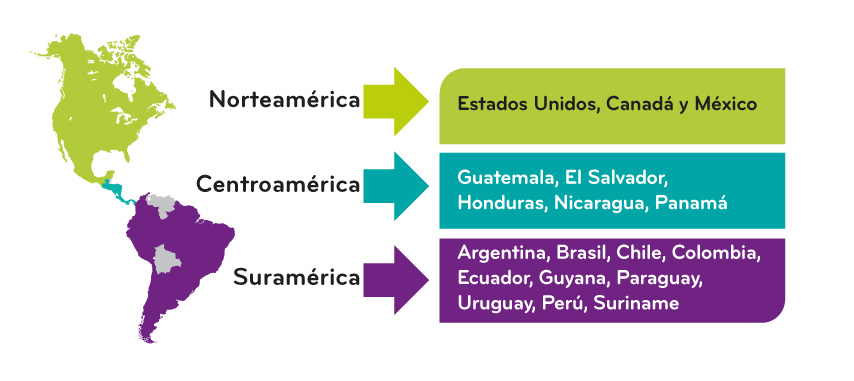 Mapa kölbi roaming América